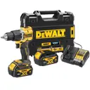 Дрель-шуруповерт аккумуляторная ударная бесщеточная Dewalt DCD100YM2T, 18 В Li-Ion 2x4 Ач