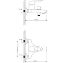 Смеситель для ванны MixLine ML05-01 522144