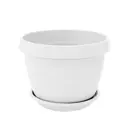 Горшок цветочный Толедо Вещицы d 17 см 13 см 2 л пластик белый без автополива