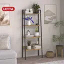 Стеллаж Letta Lite 4 секции 79.2x62x69.4 см ЛДСП цвет дуб вотан