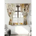 Комплект штор Comfy way Иномик - 25 CW705025-160 на шторной ленте 160x150 см цвет бежевый