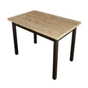 Кухонный стол прямоугольный Solarius Стол кухонный классика 130x40 см массив дерева цвет лакированный;темный дуб