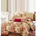 Комплект постельного белья Tango Twill евро сатин наволочки 50x70 - 2 шт цвет красный/светло-зеленый/темно-бежевый TPIG3-1828