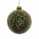 Елочный шар 746270 8 см стекло зеленый