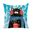 Подушка декоративная Zaberite Коржик полосатый шарфик 3750, 40x40 см