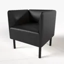 Кресло Salon tron Монреаль 68x75x54 см искусственная кожа цвет черный