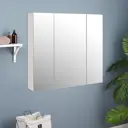 Шкаф-зеркало для ванной комнаты Клик Мебель 75x15x70 см