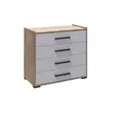 Комод Микон Соната 85x43x75 см 4 ящика ЛДСП цвет белый/бежевый