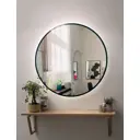 Зеркало для ванной Alfa mirrors Natali ram black 50 Na-5d-ram черный с подсветкой 50x50см