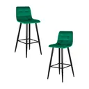 Комплект барных стульев 2 шт Dobrin Nicole lml-8078 43x105x52 см цвет зеленый