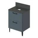 Тумба напольная Итана Nais 60 2.0 602x458x760 Антрацит