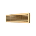 Решётка вентиляционная дверная ERA 450x131(h) пластик цвет бежевый