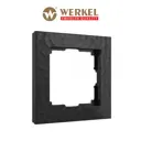 Рамка для розеток и выключателей Werkel Hammer W0012408 1 пост цвет черный