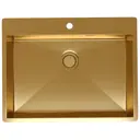 Мойка для кухни Reflexion Iseo RX2265GD 50x65 см глубина чаши 18.50 см нержавеющая сталь цвет золото