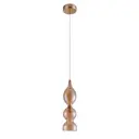 Светильник потолочный Crystal Lux IRIS IRIS SP1 B AMBER 1 лампа 4 м² цвет золото