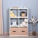 Стеллаж Letta Quattro New 6 секций 64.2x95.6x28.8 см ЛДСП цвет белый