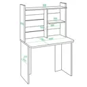 Стол Мэрдэс СКЛ-Прям100Рбез тумбы+НКЛХ-100 К 100x179x60 см ЛДСП цвет дуб кремона