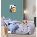 Комплект постельного белья Tango Twill евро сатин наволочки 50x70 - 2 шт 70x70 - 2 шт цвет голубой/сиреневый TPIG6-1827