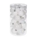 Набор елочных шаров 722956 Сказочное великолепие 3 см ПВХ белый 40 шт