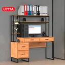 Письменный стол Letta LМК2250101 132.2x146.6x50.4 см лдсп цвет дуб вотан
