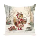 Подушка декоративная Zaberite Белочка Забава в Новогоднем лесу 4309, 40x40 см