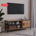 Тумба под телевизор Letta LMK1940101 110х45.6х37.7 см ЛДСП цвет дуб вотан