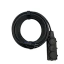 Удлинитель-шнур Itok i-connect-color-SU-PVS-310-3-54-30-black 3 розетки с заземлением 3x1 мм 30 м 2200 Вт цвет черный