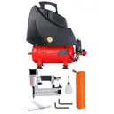 Компрессор сетевой Fubag OL 195/6 Wood Master Kit, 6 л, 180 л/мин с комплектом аксессуаров