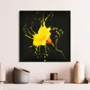 Картина без рамки Postermarket Желтый цветок 40x40 см