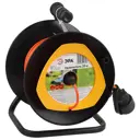 Удлинитель на катушке Эра Б0046832 1 розетка без заземления 2x1 мм 20 м 2200 Вт цвет черно-оранжевый