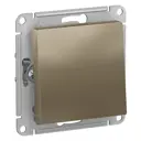 Выключатель встраиваемый Systeme Electric AtlasDesign ATN000561 1 клавиша цвет шампань