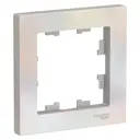 Рамка для розеток и выключателей Systeme Electric AtlasDesign 1 пост цвет жемчужный