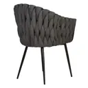 Кухонный стул Dobrin Matilda 62x62x56 см текстилен цвет графит