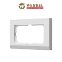 Рамка для двойной розетки Werkel Stark 1 пост цвет белый