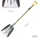 Лопата Zinler 30 см x 134 см алюминий с черенком дерево