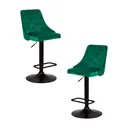 Комплект барных стульев 2 шт Dobrin Joseph black lm-5021 48x110x54 см цвет зеленый