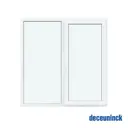 Окно ПВХ Deceuninck Форвард двустворчатое 110x120см правое однокамерный стеклопакет