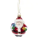 Елочная игрушка Добрый санта 719819 10 см х 6.5 см красный