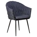 Кухонный стул Dobrin Matilda LM 62x62x56 см текстилен цвет синий