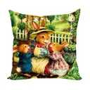 Наволочка декоративная Zaberite Райский сад Моррис 3758Н, 40x40 см