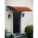 Козырек Laksi 140x35x92см черный/коричневый