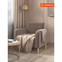 Кресло Monofix Фоксет 82x82.5x72 см велюр цвет светло-коричневый