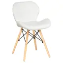 Кухонный стул Dobrin Butterfly LMZL 38x38x51 см искусственная кожа цвет белый