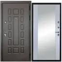 Входная дверь Diva STR МХ-53 205x86см правый цвет Д15 силк маус/венге с зеркалом