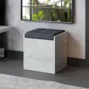 Пуф Трия Форест 35x44x39 см цвет дуб крафт белый/велюр серый