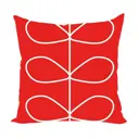 Подушка декоративная Zaberite Белый лист на красном 4003, 40x40 см