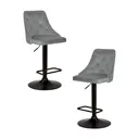 Комплект барных стульев 2 шт Dobrin Joseph black lm-5021 48x110x54 см цвет серый