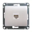 Розетка компьютерная встраиваемая Schneider electric Glossa 251092 RJ45 цвет перламутр