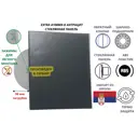 Вентилятор осевой вытяжной Mak trade group Extra A100MX-K + Glass D100 мм 31 дБ 98 м³/ч обратный клапан цвет антрацит