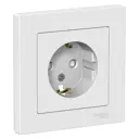 Розетка встраиваемая Systeme Electric AtlasDesign ATN000144 с заземлением цвет белый